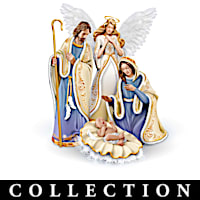 Angel's Embrace Nativity Figurine Collection