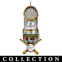 World Series Champions Astros Trophy Ornament Collection
