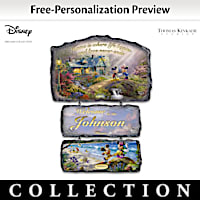 Disney's Seasons Of Joy Personalized Welcome Sign Collection