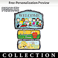 The PEANUTS Gang Personalized Welcome Sign Collection
