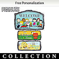 The PEANUTS Gang Personalized Welcome Sign Collection