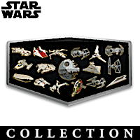 STAR WARS 24K Gold-Plated Galactic Pin Collection