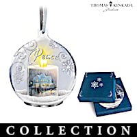 Thomas Kinkade Candle's Glow Ornament Collection