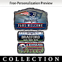 New England Patriots Personalized Welcome Sign Collection