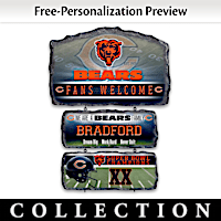 Chicago Bears Personalized Welcome Sign Collection