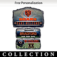 Chicago Bears Personalized Welcome Sign Collection