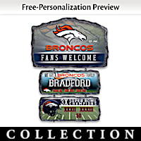 Denver Broncos Personalized Welcome Sign Collection