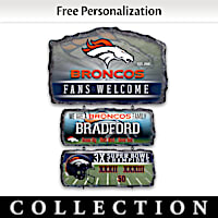 Denver Broncos Personalized Welcome Sign Collection