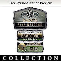 New Orleans Saints Personalized Welcome Sign Collection