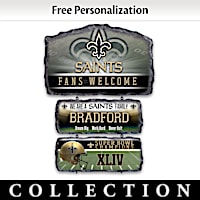 New Orleans Saints Personalized Welcome Sign Collection