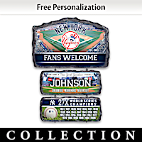 New York Yankees Personalized Welcome Sign Collection