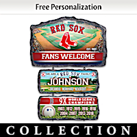 Boston Red Sox Personalized Welcome Sign Collection