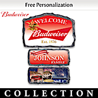 Budweiser Personalized Welcome Sign Collection