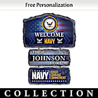 United States Navy Personalized Welcome Sign Collection