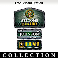 United States Army Personalized Welcome Sign Collection