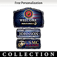 USMC Personalized Welcome Sign Collection