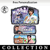 Seasons Of Elvis Personalized Welcome Sign Collection