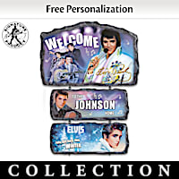 Seasons Of Elvis Personalized Welcome Sign Collection