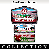 Alabama Crimson Tide Personalized Welcome Sign Collection