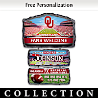 Oklahoma Sooners Personalized Welcome Sign Collection