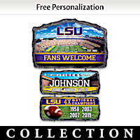LSU Tigers Personalized Welcome Sign Collection