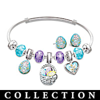 Hand-Enameled Holiday Celebrations Charm Bracelet Collection