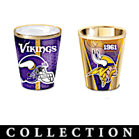 Minnesota Vikings Shot Glasses With Colorful Finishes