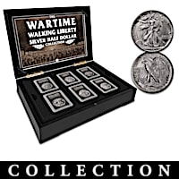 Complete Wartime Walking Liberty Half Dollar Coin Collection