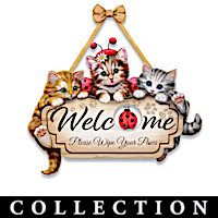 Playful Purr-sonalities Welcome Sign Collection