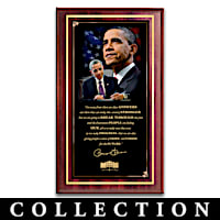 Presidential Legacy: Barack Obama 24K Gold-Plated Commemorative Pin  Collection