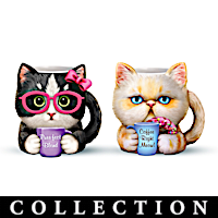 Purr-fect Day Ceramic Cat Mugs Inspired By Kayomi Harai Art