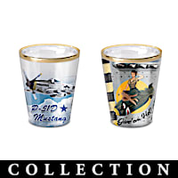 Greatest Aircraft Of WWII Shot Glass Collection