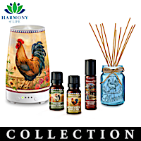 Country Home Essential Oils With Light-Up Diffuser