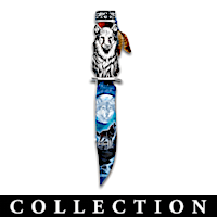Al Agnew Wolf Art Sculptural Knife Wall Decor Collection