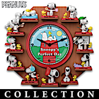 PEANUTS Snoopy's Perfect Day Wall Clock Collection