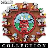 PEANUTS Snoopy's Perfect Day Wall Clock Collection