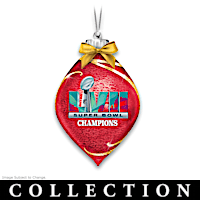 Kansas City Chiefs Super Bowl LVII Champions Glass Ball Christmas Ornament