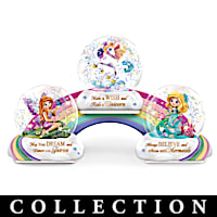 Granddaughter's Rainbow Of Wishes Glitter Globe Collection