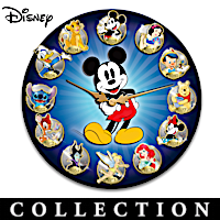 Disney Timeless Classics Medallion Wall Clock Collection
