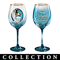 Keith Mallett Angelic Inspirations Wine Glass Collection