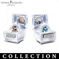 Thomas Kinkade Frosty Facets Music Box Collection