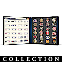 Elvis Presley Legacy Pin Collection With Display Case