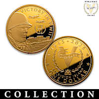 80th Anniversary Victory In WWII Gold Dollar Coin Collection