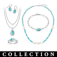 Coastal Breeze Aqua Crystal Jewelry Collection