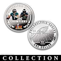 Eagles Super Bowl LIX Champions Dollar Coin Collection