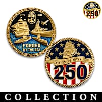 America's Navy 250th Anniversary Challenge Coin Collection