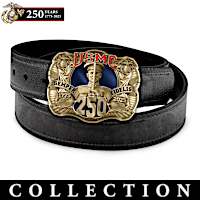 USMC 250th Anniversary Belt Buckle Collection