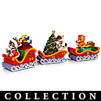 Cat-Themed Sleigh Train Figurine Collection By Kayomi Harai