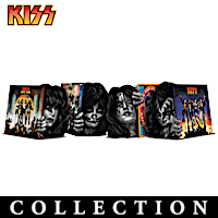 KISS Sculptures With Replicated Full-Color Album Art