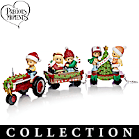 Precious Moments Merry Christmas Hayride Figurine Collection
